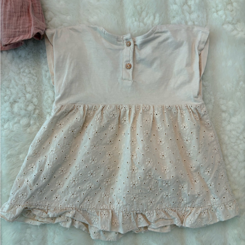 Zara 2-3 yes Pink and Cream Kids Blouse Set bundle - Picture 4 of 8